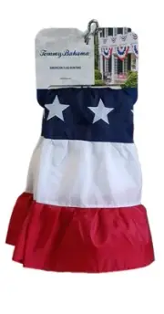 2 Tommy Bahama American Flag Bunting Set Large 36x72 Stars Handcrafted July 4th