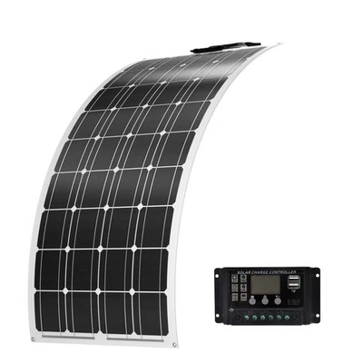 12V 300W Flexible Solar Panel Kit Mono Caravan RV 20A Controller Battery Charge