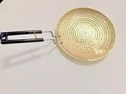 Thinkorg Pure Brass(peetal) Tawa/Flat pan - Teflon-Free & Naturally Non-Stick BrassTawa| Healthy Cooking |Energy Effecient