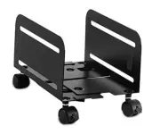 Computer Tower Stand, Adjustable Mobile CPU Stand with Wheels, Heavy-Duty