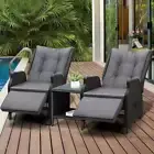 Positano Lux Rattan Wicker Outdoor Lounger Set | Weather Resistant Garden Pat...