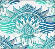 RHAIYAN Drying Mat Lotus Flower Mandala Ethnic Abstract Print Heat Insulation Holder Dish Cup Draining Pad Kitchenware Specific