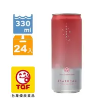 在飛比找PChome24h購物優惠-SPARKEAU思帕可氣泡水-玫瑰風味330ml(24入/箱