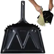 12" Metal Dustpan Flat Heavy Duty Steel Garden Large Cleaning Sweeping Multipack
