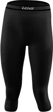 Lenz 6.0 Merino 3/4 Lady Functional Pants, black, Size XS for Women