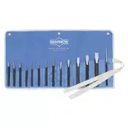 Mayhew Tools 61044 Punch and Chisel Set 14 Piece, with Assorted Cold Chisels