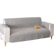 1/2/3 Seater Pet Sofa Protector Cover Quilted Couch Covers Lounge Slipcover - Grey