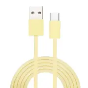 3.28ft USB Type C Charger Cable, 2A Type-C to USB A Charging Data Cord Yellow