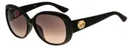 Gucci Women's Matte Black / Dark Gray Gradient Sunglasses