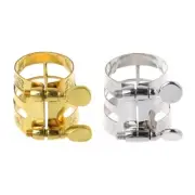 Double Screw Adjustment Saxophone Fastener Clip Compact Sax Ligature for Alto