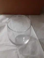 Modvera Stemless Wine Glasses Set of 6 Clear 20 oz Dishwasher Safe NIB 4.5" tall