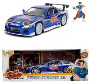 Jada Toys 1:24 Street Fighter 93 Mazda RX-7 Chun-Li Figure