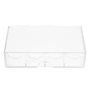 Large Capacity Multi-Grid Poker Chip Storage Box - Transparent Acrylic Organi...