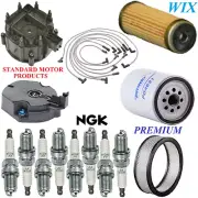 Tune Up Kit Filters Cap Wire Spark Plugs For CHEVROLET K10 V8 5.0L; 4 Bbl. 1986