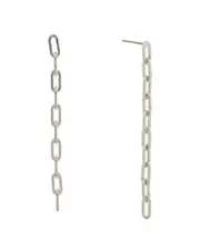 Kenneth Jay Lane Rhodium Plated Dangle Earrings