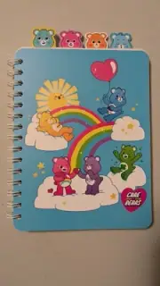 Care Bears Rainbows 5-Tab Spiral Notebook