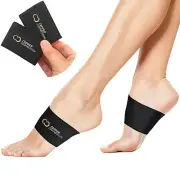 Copper Compression Copper Arch Support - 2 Plantar Fasciitis Braces/Sleeves