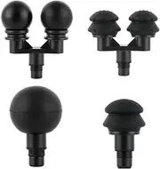 Falafale Massager Heads Massage Gun Soft Heads Replacement 4 Pack Massage Gun Adapter Double Head Attachment