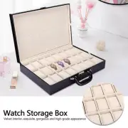 24 Slot Display Case Large Space Watch Box For Storage Display