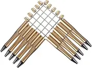 Gogogmee Bead Pen Kit 10 Pcs Plastic Beadable Pens Focal Beads for Students Teachers Office