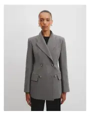 [Country Road] Contour Stripe Blazer in Carbon Stripe