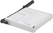 Guillotine, Paper Cutter Trimmer, Commercial Heavy Duty Stack Paper Cutter 15 Sheets Metal Base Desktop Photo Cutting for Home Office