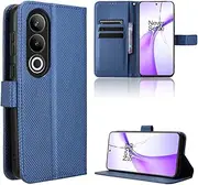 Compatible with OnePlus Ace 3V 5G / Nord CE4 5G Cover,Magnetic Closure Flip Stand Card Slots Wallet Case Blue