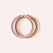Loops - Blush/Woodchuck/Ivory by Bibs Dummies | the memo