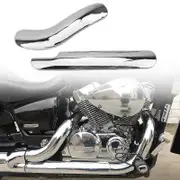 Dayang Motorcycle Exhaust Muffler Pipe Leg Protector Chrome Curved Heat Shield Cover For HONDA Shadow ACE VT400 VT750 1997-2013~16866