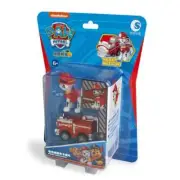 Paw Patrol Vehicle Marshall Pull Back Cars Playset Building Blocks Action Figure