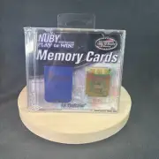 PlayStation 1 - Nuby Memory Cards Pack of 2 - New/Sealed