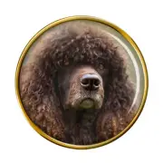 Irish Water Spaniel Dog Lapel Pin Badge