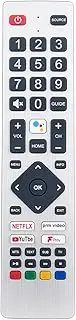 [AULCMEET] Replacement Voice Universal Remote Control fit for Polaroid Bush Blaupunkt Technika Smart TV 1T-C32BI2KE2AB DR-0532 SHWRMC0134 SHW/RMC/0134 TEF/RMC/0015 TEFRMC0015 POF/RMC/0004