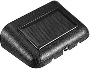 FELTECHELECTR Large Digital Car Clock Thermometers Solar Vehicle Timer Night-Light Heat-Resistant Compact Portable