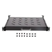 Sliding Rack Server Shelf For Rack 1U 19" 4 Post Rack Mount-Adjustable 15"-22"