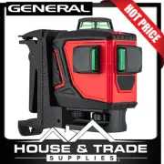 General Multi-Line Laser Green Beam Range 60m Battery Life 10+ Hours ML-3DG