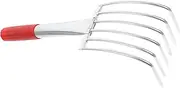 Milisten Tools for Catching The Sea Beach Tool Beach Shell Digging Rake Beach Shell Digging Tool Clamming Rake Beach Digging Tool Hand Rakes for up Leaves Stainless Steel Red