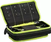 Casemaster Plazma Plus, 3 Dart Case for Soft and Steel Tip Darts (Yellow)
