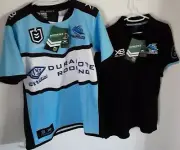 Cronulla Sharks authentic Jersey and polo shirt, size Medium, new with tags NRL