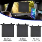 Black Car Side Window Sun-Shade Universal Sunshade Roller Blinds Home Office