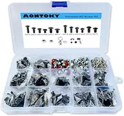 500Pcs RC Screw Kit - M3 M4 Hex Screws Nut Shell Buckle Hardware Fastener 1/8 1/10 1/12 Scale RC Cars Truck Crawler DIY Parts