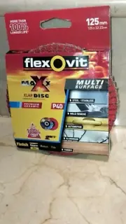 Flexovit 125 x 22mm P40 Maxx Abrasive Flap Disc BRAND NEW