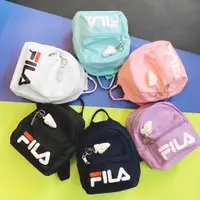 在飛比找蝦皮商城優惠-FILA LOGO BAG 黑色 深藍 白色 粉紅 墨綠 L