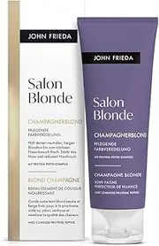 John Frieda Salon Blonde – Champagne Blonde – Colour Finish – Keeps the Neutral Beige Blonde Tone Fresh until the Next Barber Visit – Volume: 120 ml – Formulated without Ammonia or Peroxide Holds