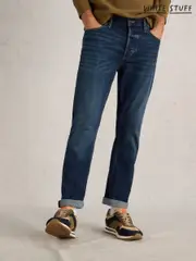 White Stuff Light Blue Eastwood Zip Fly Straight Jeans (W22601) | $127