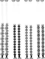 [GALPADA] Bra Straps 4 Pairs Flower Lace Adjustable Underwear Bra Strap Strap Bra Chain Straps for Women and Girls