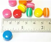 Barbi Dollhouse Miniature Food Mini Cookie Macarons Cake Biscuit Mix Lot 6pc