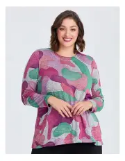 [Taking Shape] Bamboo Mosaic Abstract Cosy Top Print