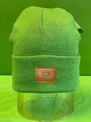 John Deere Stylish Green Woolly Hat Beanie OSFM NWT