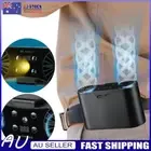 Portable Waist Fan Hanging Neck Fan for Fishing Camping Hiking (Black 15000Mah)